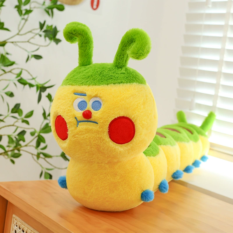 Милый плюш toy, подушка, тряпичная кукла для сна, гусеница