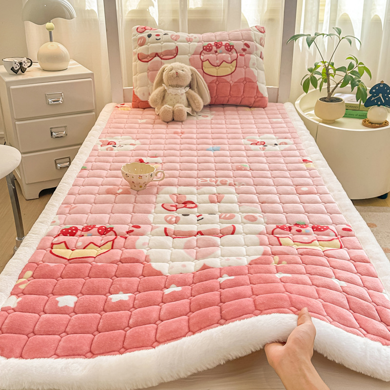 Colchón de terciopelo caliente de invierno de clase A materna y infantil colchón de terciopelo de leche colchón tatami dormitorio colchón de dormitorio