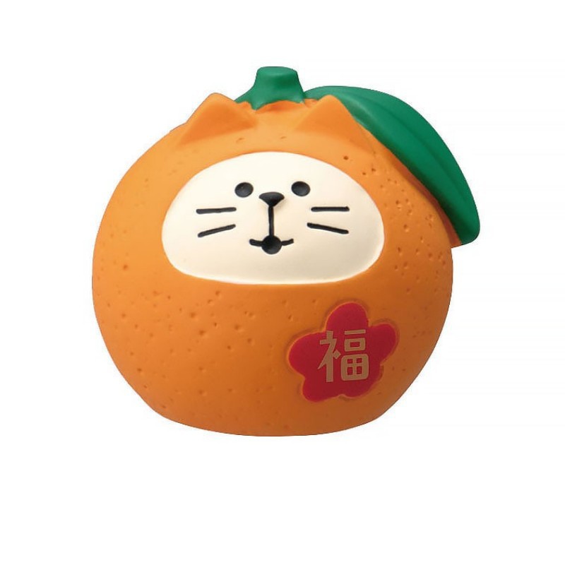 오렌지 다루마 고양이