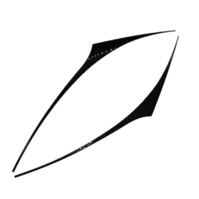 Suitable for Toyota Corolla 2014-2017 Front Headlight Eyebrow Car Sticker Exterior Modification (Lamp eyebrow) - a-pair-of-carbon-fiber-textures