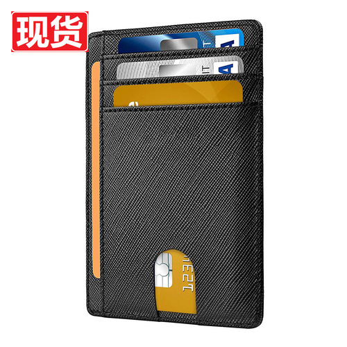 Men's RFID anti-theft card holder, Western-style card case with AirTag hole