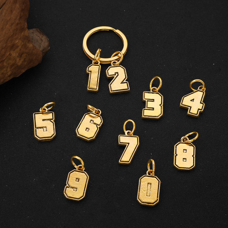 2025 New Digital Number 0-9 Keychain Alloy Keychain Student Retro Casual Bag Pendant Accessories 2025 New Digital Number 0-9 Keychain Alloy Keychain Student Retro Casual Bag Pendant Accessories