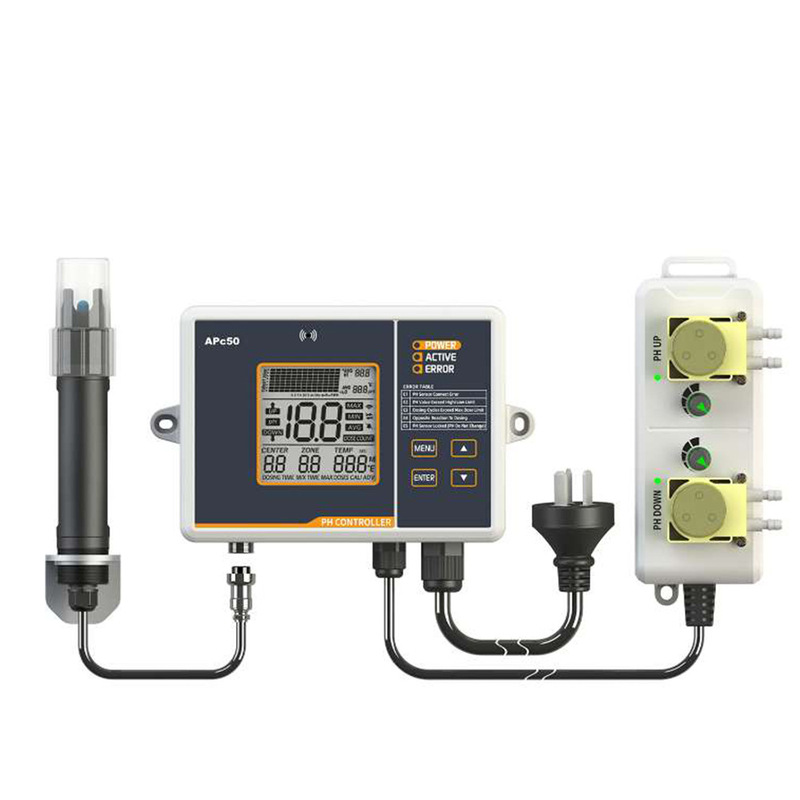 New fully automatic water quality detector with pH value adjustment and control for fish ponds and swimming pools, water temperature and quality monitor New fully automatic water quality detector with pH value adjustment and control for fish ponds and swimming pools, water temperature and quality monitor