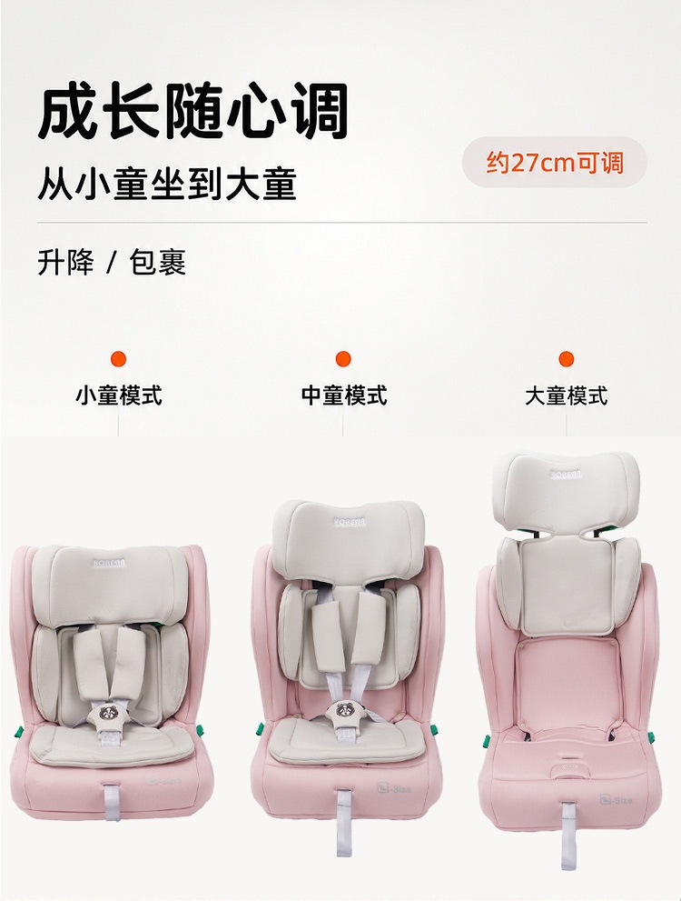 HOBESIN Universal Car Child Safety Seat for 1-2 Years Old with ISOFIX Dual Interface