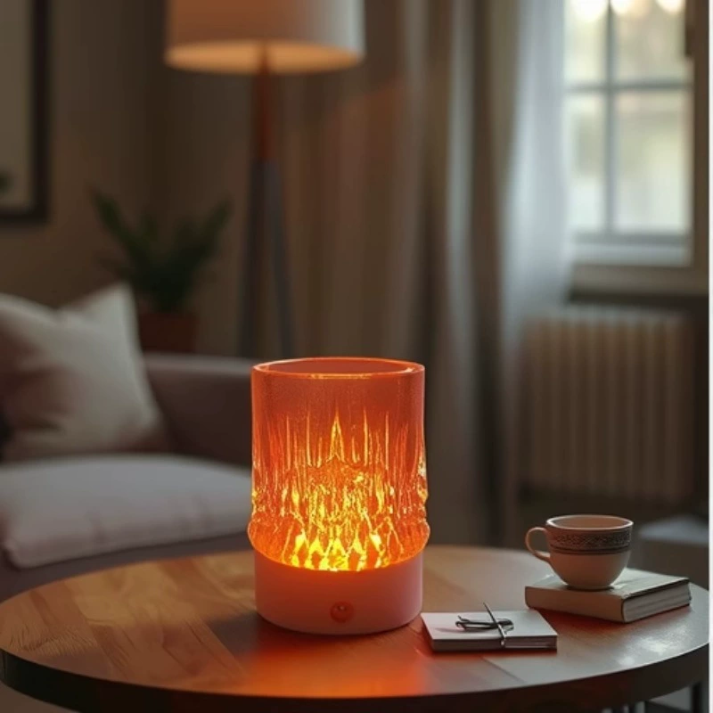 Xiaohongshu лампа с рябью воды, пластиковая маленькая лампа для бокала для вина, интернет-знаменитость, креативная зарядка, сенсорный переключатель, атмосфера, настольная лампа, оптовая продажа