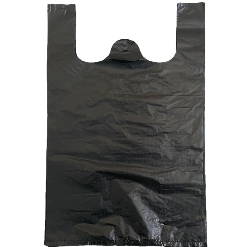 Bolsas de basura sin rasgar bolsas de basura domésticas portátiles gruesas tipo chaleco de cocina gruesas dormitorio bolsa de plástico negro bolsa de basura al por mayor
