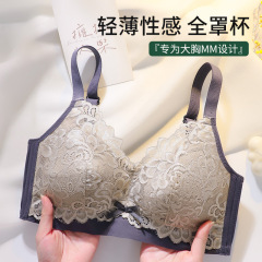 大きいサイズの下着の女性のレースの無鋼の輪は色のラテックスの薄い金の調整型にぶつかります。