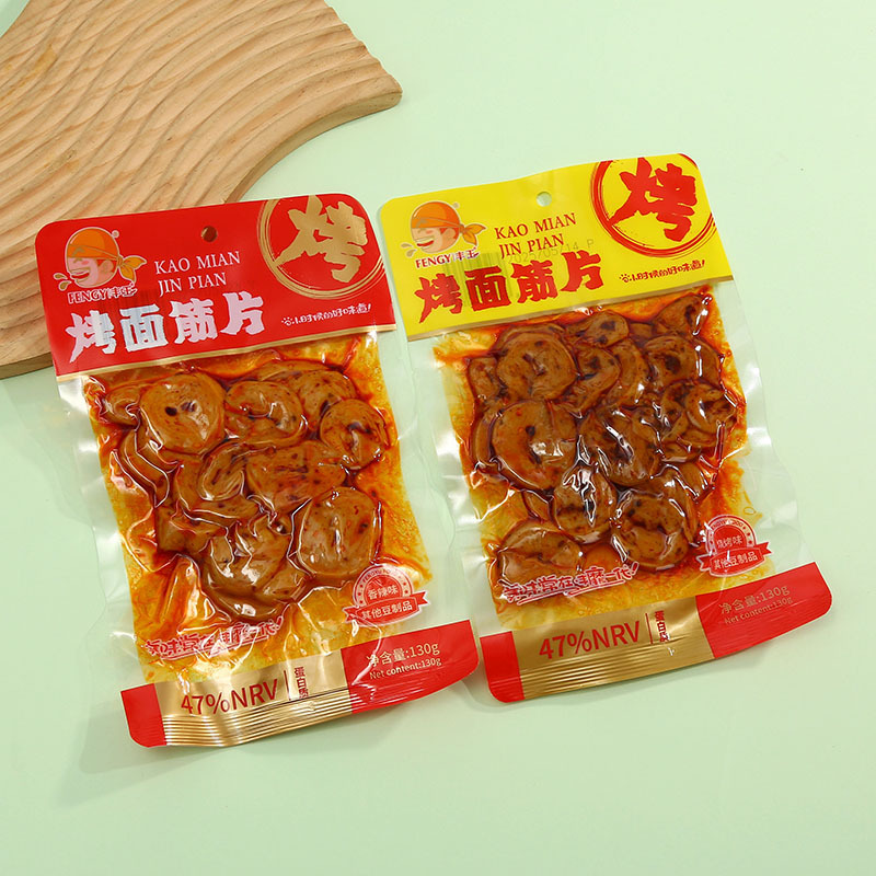 烤面筋手工面筋麻辣面筋片香辣烧烤解馋辣味零食怀旧休闲小吃