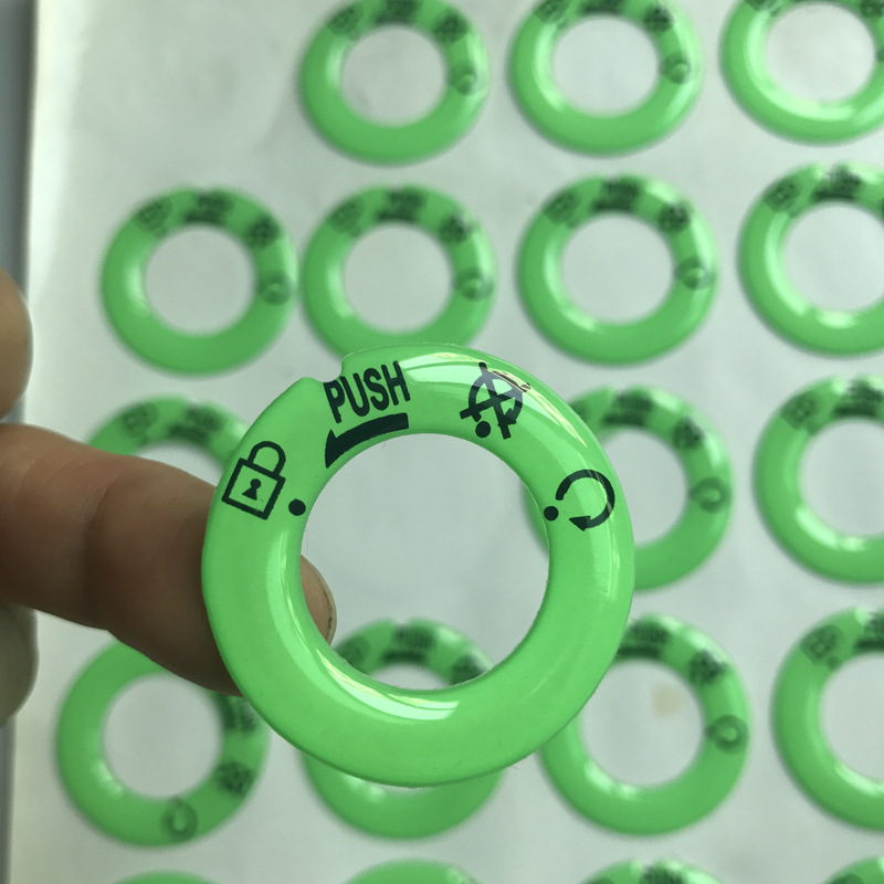 制作异形水晶滴胶贴纸 异形滴塑标签 立体水晶标贴 滴胶标牌