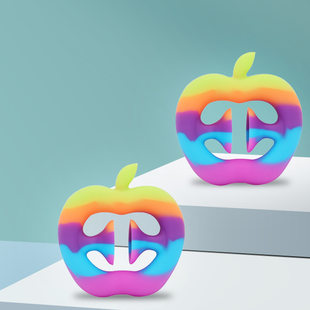Apple, summer silicone toy, anti-stress, direct factory sales
