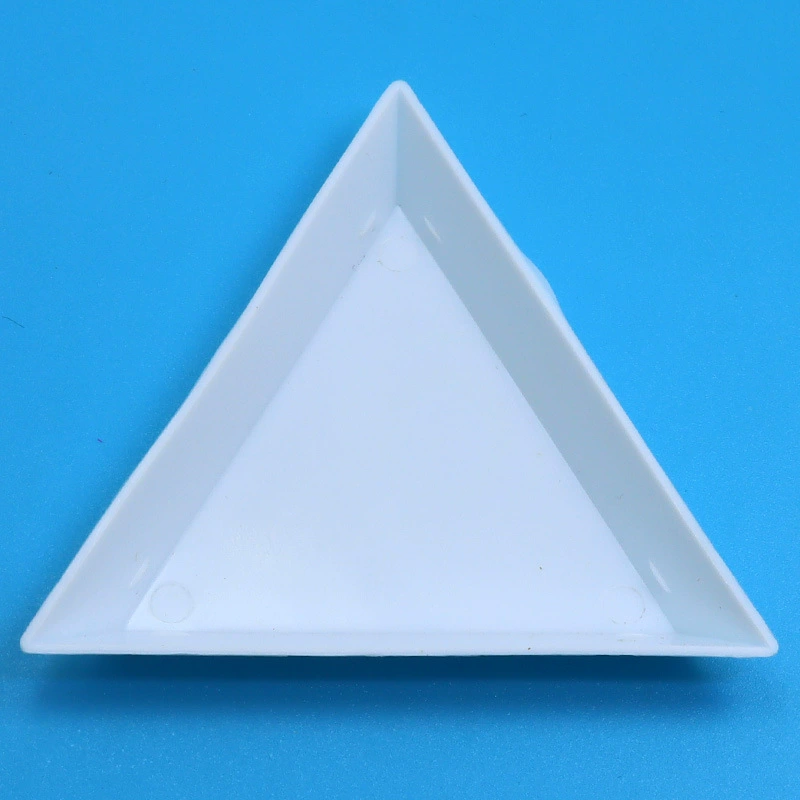 Треугольник пластины диск белый образец коробки пластиковые PP точка сверла DIY оптом плоское дно выбрать сверло пластину