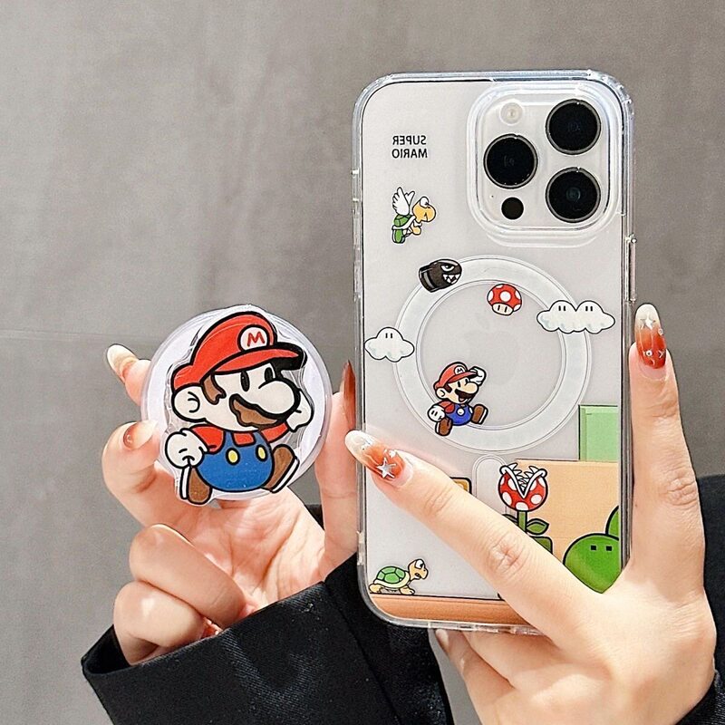 Mario Is Suitable for Samsung S26/S25Ultra Mobile Phone Case with Magnetic Suction for S24S23+/S22 Creative A57A56A27 Mario Is Suitable for Samsung S26/S25Ultra Mobile Phone Case with Magnetic Suction for S24S23+/S22 Creative A57A56A27