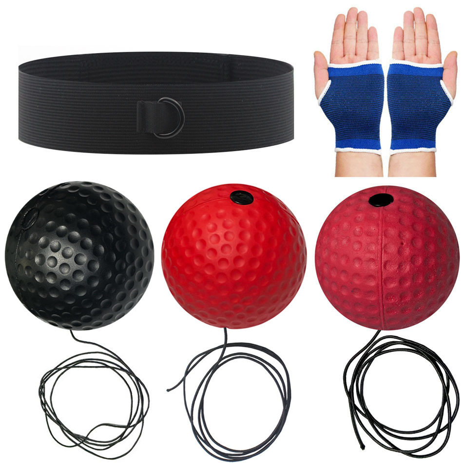 Bola de reacción de boxeo montada en la cabeza Descompresión Bola de fuga Bola de velocidad mágica Entrenamiento para adultos y niños Fitness Entretenimiento Inicio