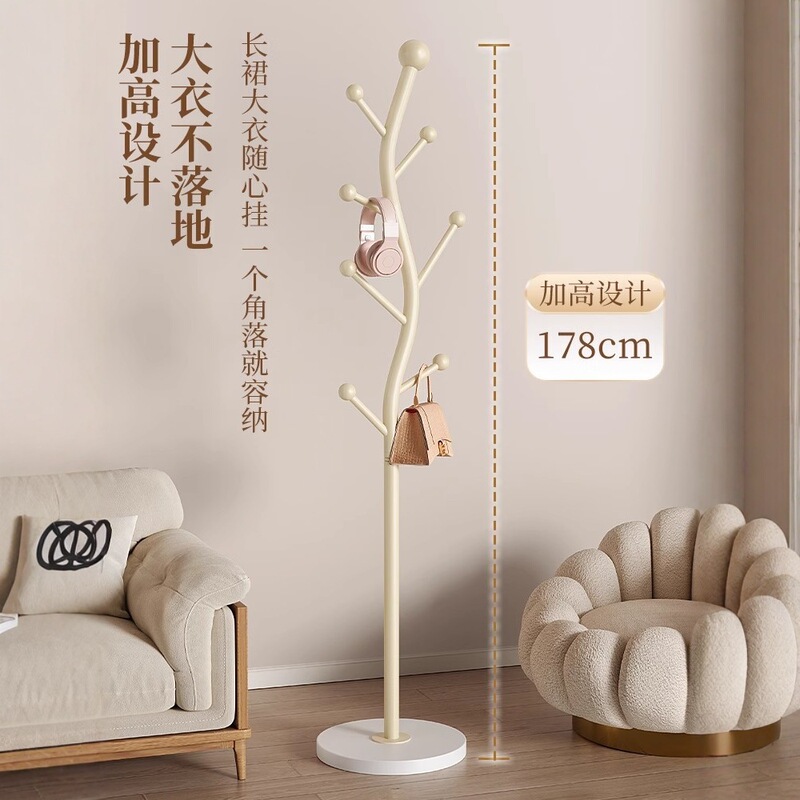 意式轻奢衣帽架落地卧室床边个性衣服收纳架子简易家用网红挂衣架|undefined