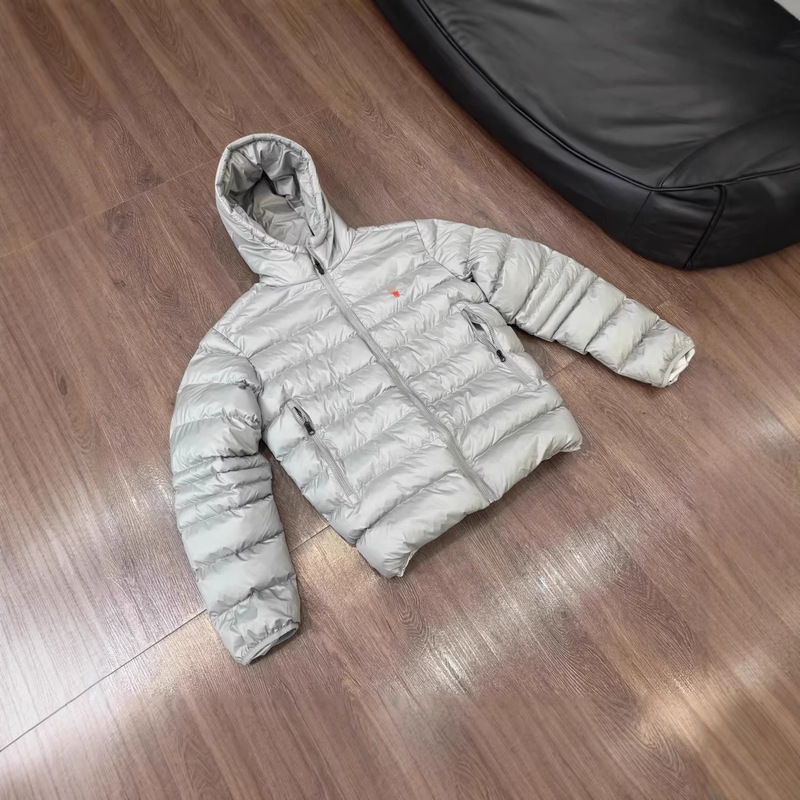Cross-Border Top-Tier Version of Lightweight Quilted Cotton Jacket with Hood, Rl Pony Embroidery Small Logo, Outdoor Waterproof Hooded Cotton Jacket Cross-Border Top-Tier Version of Lightweight Quilted Cotton Jacket with Hood, Rl Pony Embroidery Small Logo, Outdoor Waterproof Hooded Cotton Jacket