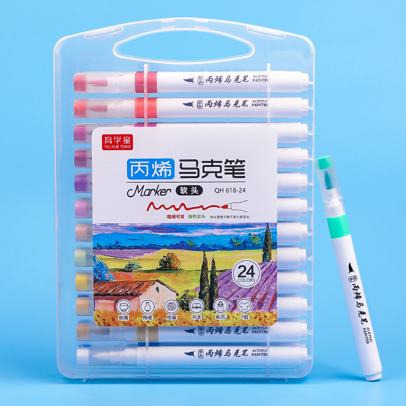 DY Venta caliente de los niños DIY graffiti pluma a base de agua pintura acrílica rotulador arte pintura acrílico rotulador