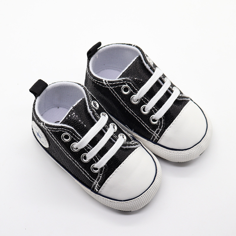 Yongsheng 2022 autumn and winter new baby shoes sequin children's shoes soft soled shoes 0-1 year old baby shoes foreign trade toddler shoes