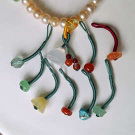 南红万能扣绳扣手串小滴溜链接扣手链扣环编绳跑环扣头配件手串