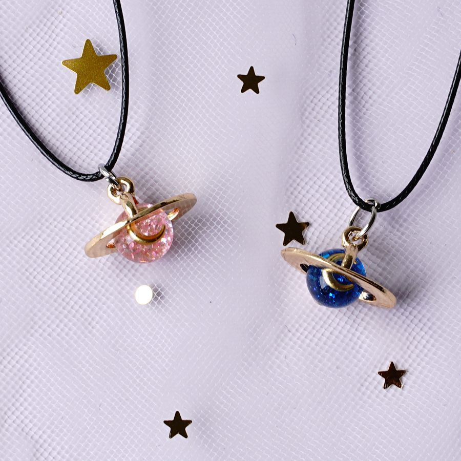 20g Weight Artificial Gemstones Inlay Material Pendant Necklace Classification Daily Occasion Alloy Material Starry Sky Pattern Women'S Gender Fashion Style Fashion Starry Sky Alloy Artificial Gemstones Pendant Necklace 2