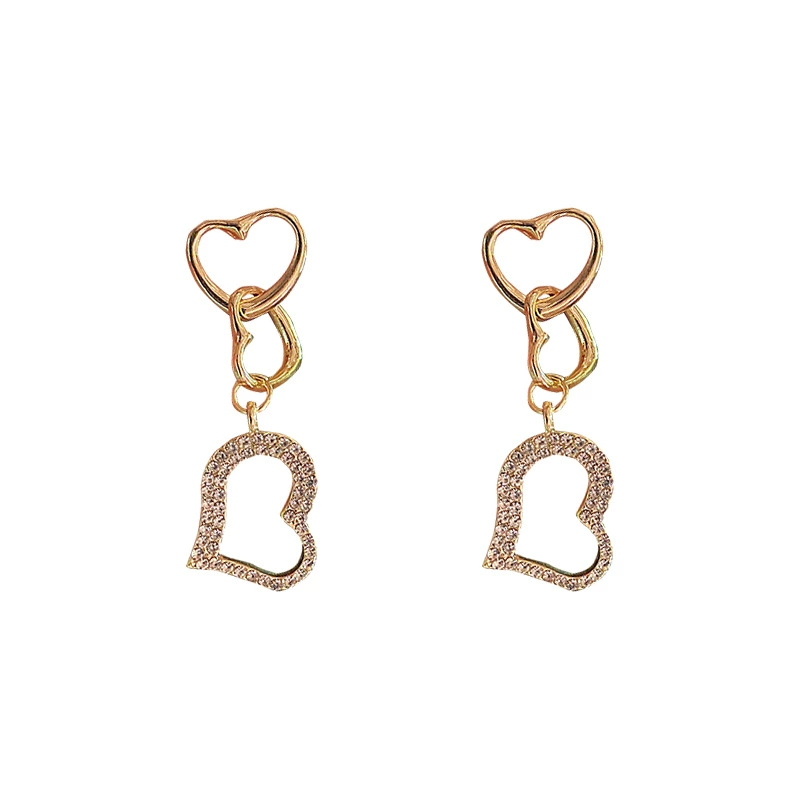 Trend earrings, design with bow, silver 925 sample, wish