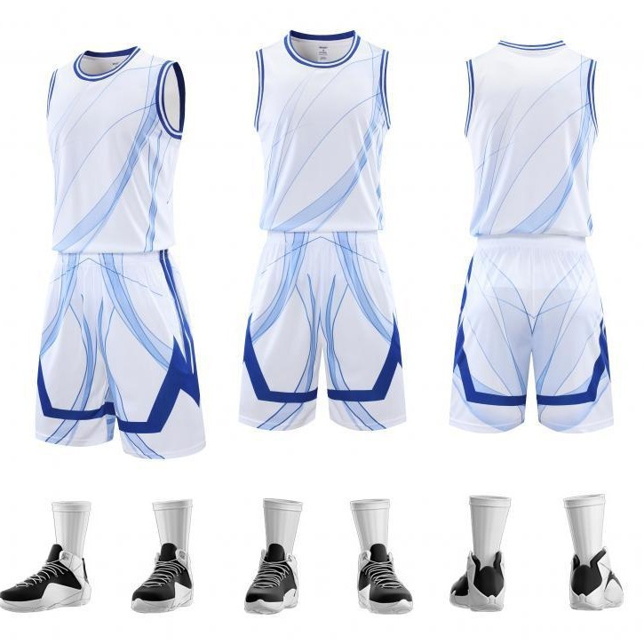 Basketball Uniform Suit for Men and Women, Printed Vest, Children's Training, Primary and Secondary School Students' Sports Team Uniform, College Student Jersey