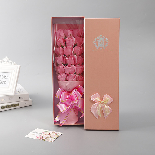 母亲节创意玫瑰香皂花束礼盒情人节送女友公司活动伴手礼生日礼物