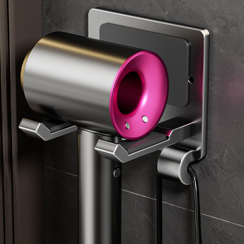 Anti-Theft Hair Dryer Rack Without Punching Wall-Mounted Hotel Room B&B Hotel Hair Dryer Bracket Hair Dryer Storage Rack