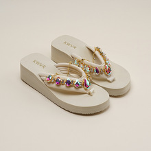 �¸߸�������Ь2025�ļ�Ů�⴩4cm���ˮ荃��ŕr�аٴ�ɳ������