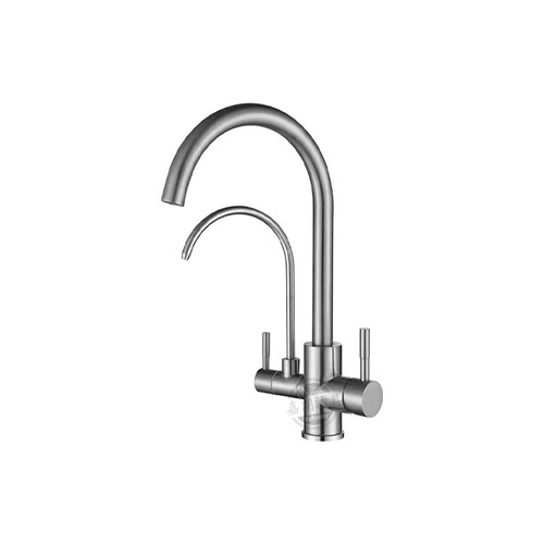 Hot and cold faucet kitchen sink sink 304 stainless steel three-in-one pure water pull-out faucet 8097