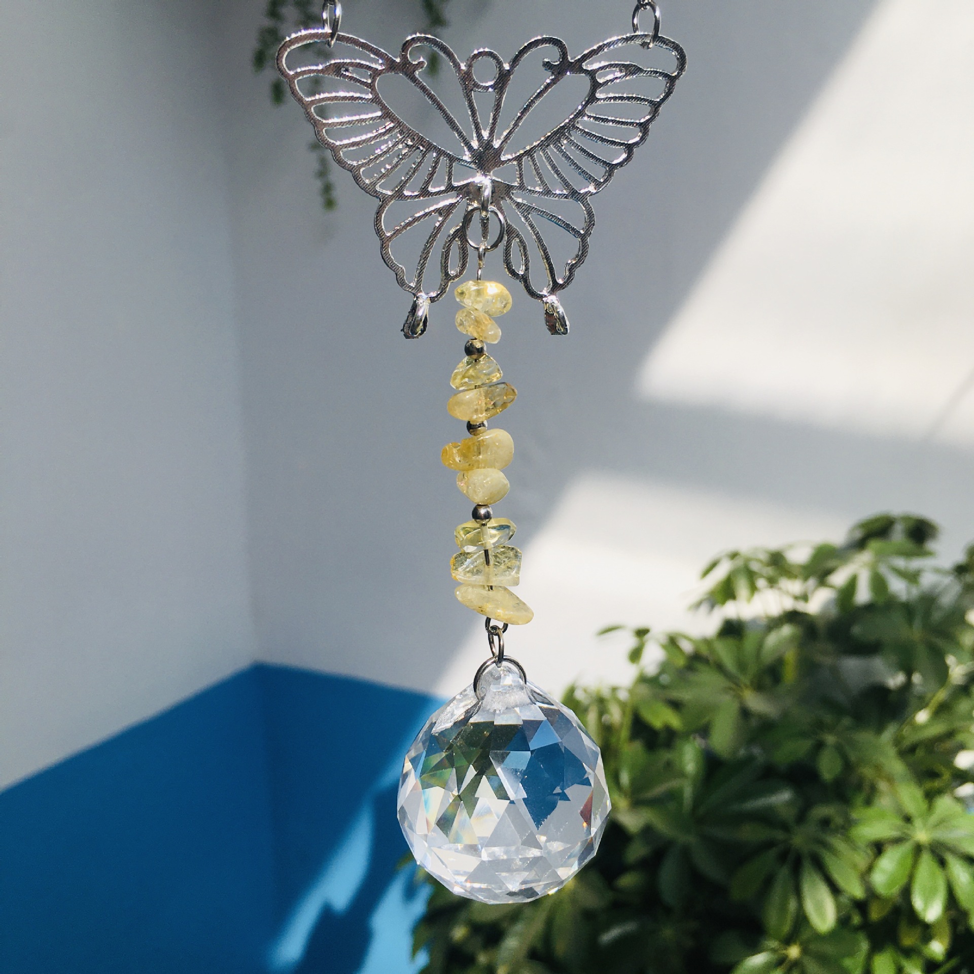120g Weight pendant Home Textiles & Decor Type 1 Piece Quantity Pastoral Butterfly Metal Pendant