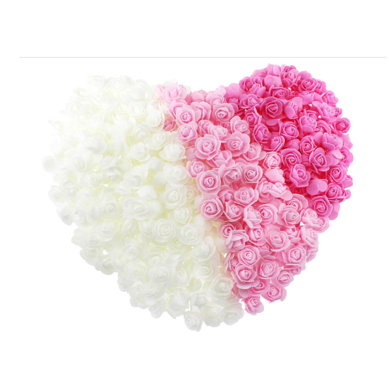 3.5cm Foam Flower Pe Rose Artificial Flower Bear Raw Material Candy Box Wreath Wedding Home Decoration Flower