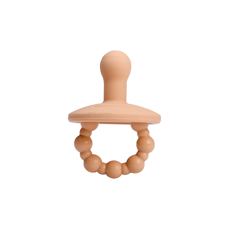 Chupete sonriente de silicona de grado alimenticio, anti-flatulencia, pezón de simulación súper suave, chupete, cadena de chupete para dormir