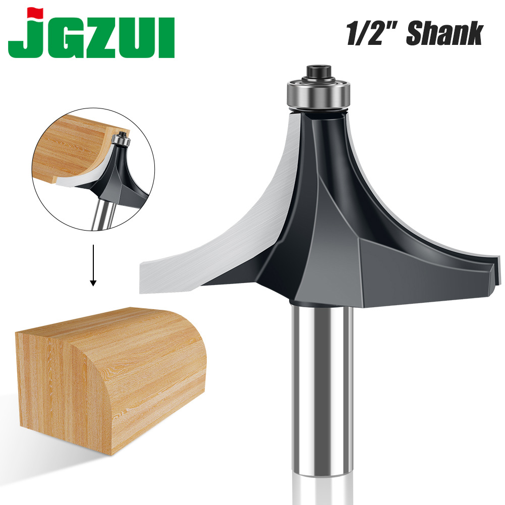 12柄专业级木工圆角刀倒角铣刀 钨钢合金圆角刀修边机雕刻机刀头