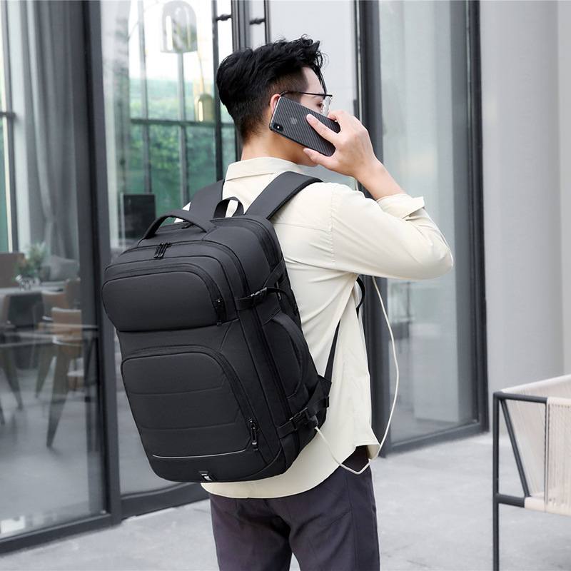Mochila de negocios para hombres y mujeres bolsa de viaje de gran capacidad bolsa de computadora de 17 pulgadas Bolsa de Montañismo de viaje de negocios multifuncional de moda casual