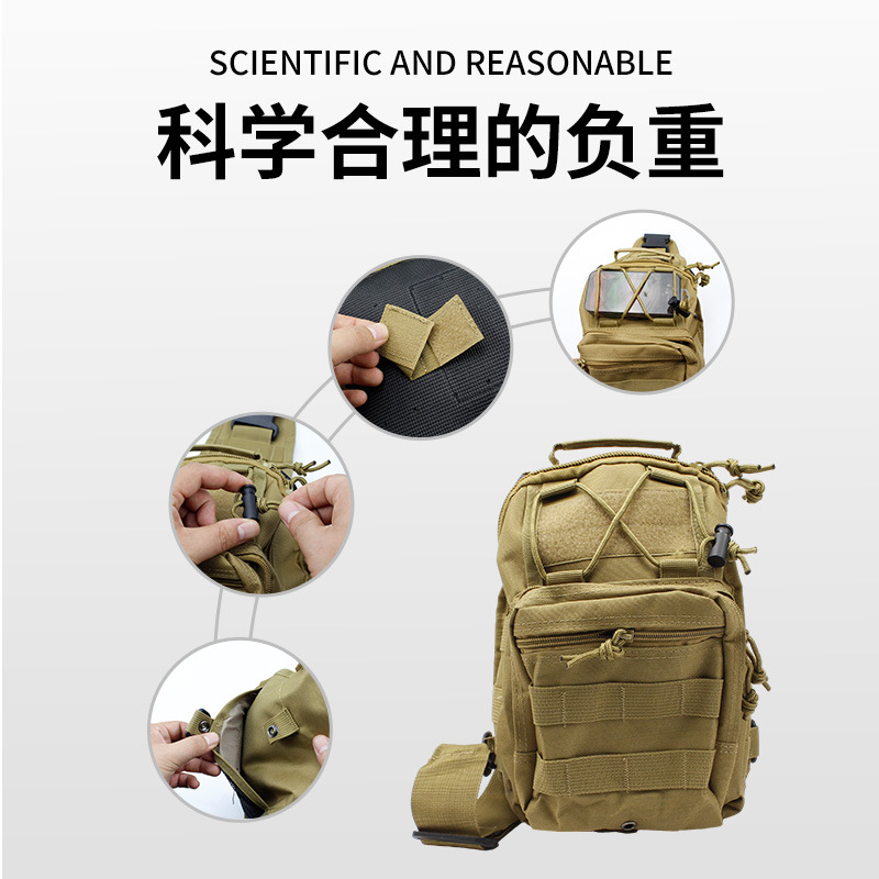 Caza Gao Luya pescar mochila ciclismo camping bolso de pecho multifuncional un solo hombro bolso de pesca bolsa bolsa de cintura