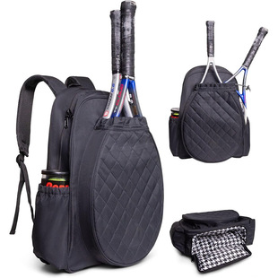 Cross-Border Tennis Bag Backpack, Pickleball Racket Bag with Breathable Shoe Bag, Backpack, High-End, Large Capacity and Lightweight
