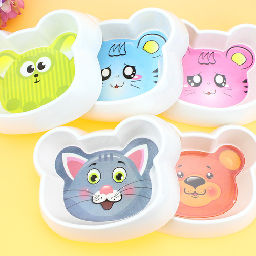 Wholesale pet bowls, shaped melamine bowls, cartoon panda cat bowls, dog bowls, dog food bowls and drinking bowls