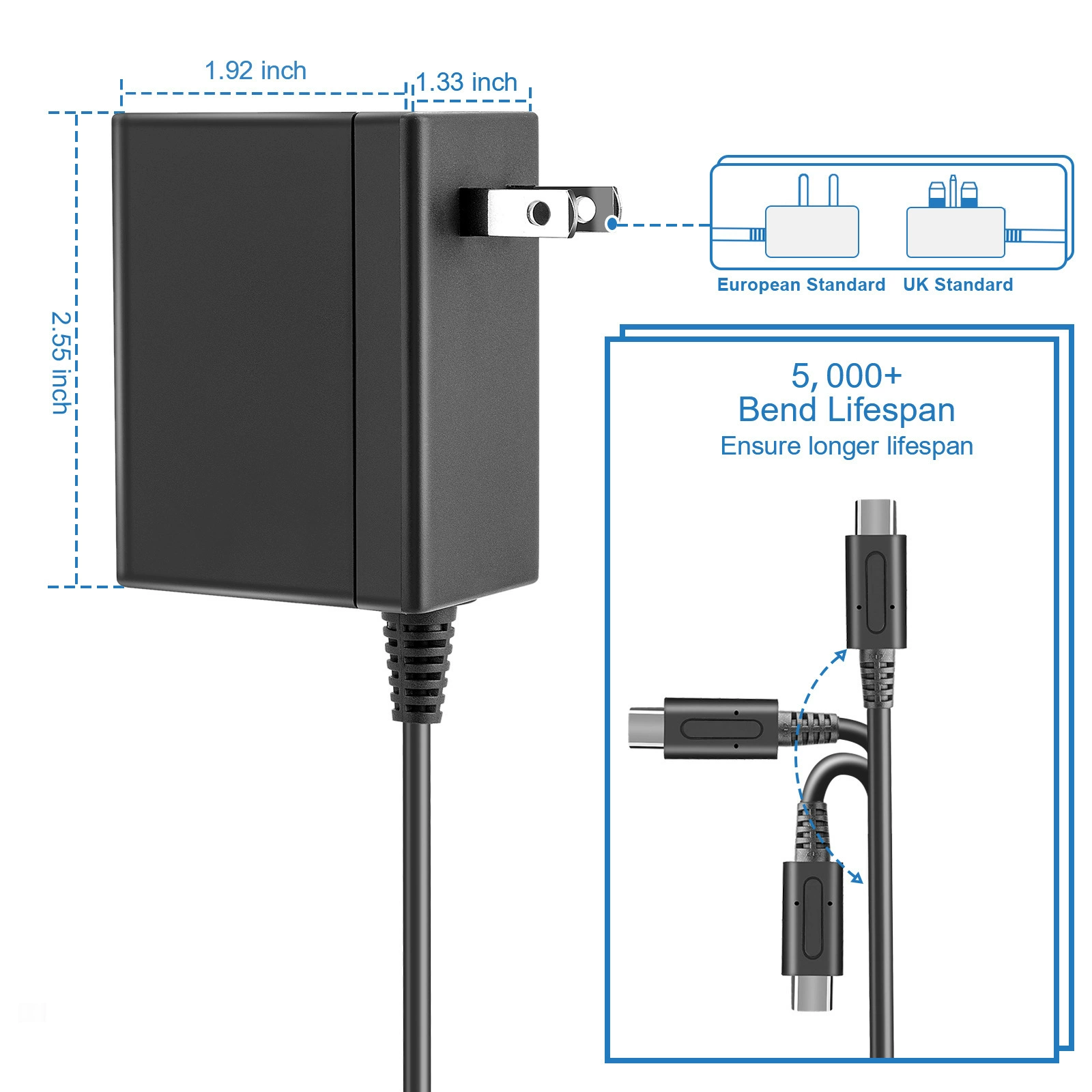 SWITCH charger ACADAPTER Nintendo NINTENDO power adapter fast charging technology