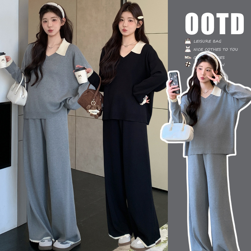 2026 Autumn New Arrival: Two-Piece Casual Outfit for Pregnant Women in a Relaxed Knit Style 2026 Autumn New Arrival: Two-Piece Casual Outfit for Pregnant Women in a Relaxed Knit Style