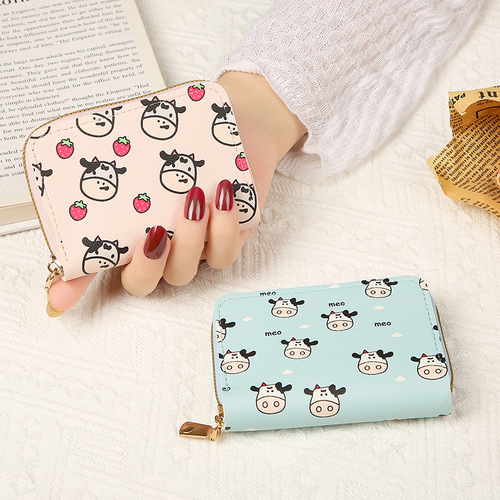  new card holder for women, exquisite, high-end, compact, large capacity, multiple card slots, ins style, cute ID small wallet