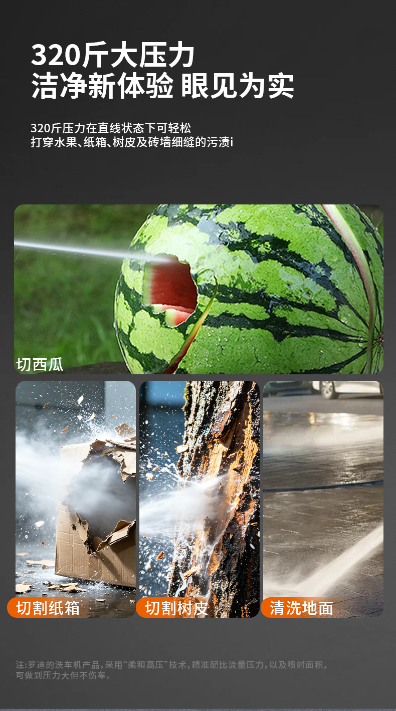 Car wash machine high-pressure water gun for home use 220V car wash tool powerful floor cleaning pressurized water pump high-power air conditioner cleaner