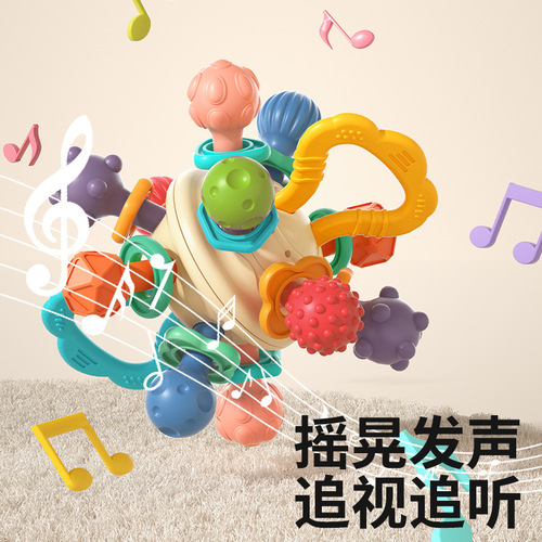 New Royal Children Manhattan Atomic Ball baby toy 0-1 year old baby teething soft rubber boilable rattle wholesale
