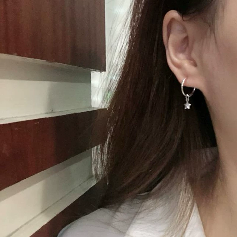 Серебряная шпилька, подвеска, демисезонные серьги, серебро 925 пробы, легкая роскошь, яркий привлекающий стиль, простой и элегантный дизайн