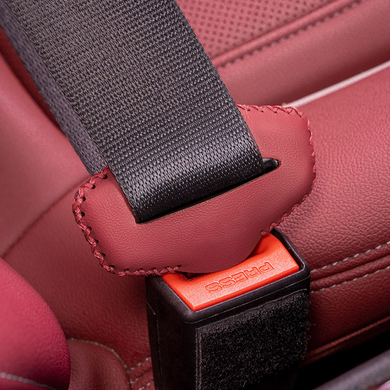 Coche DE SEGURIDAD cinturón hebilla cubierta protectora anti-colisión cubierta de coche cinturón de seguridad tarjeta cabeza cubierta protectora pegatina interior suministros