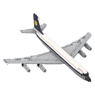 Building Blocks Cross-Border Moc-105999 1/80 Scale 707 Jet Airliner 1602 Parts Toys Saint