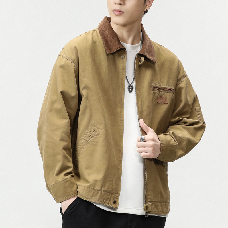 American Retro Heavy Work Jacket Men's Trendy Brand Japanese Carhart Jacket