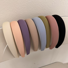 Korean Summer Fresh Blue-Green Tone High Crown Headband Hair Accessory Cream Candy Color Wide Headband for Women