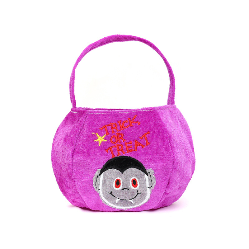 Bolsas de dulces de Halloween transfronterizas bolsas de terciopelo bolsas de regalo portátiles para niños atmósfera del festival de fantasmas accesorios al aire libre image 5