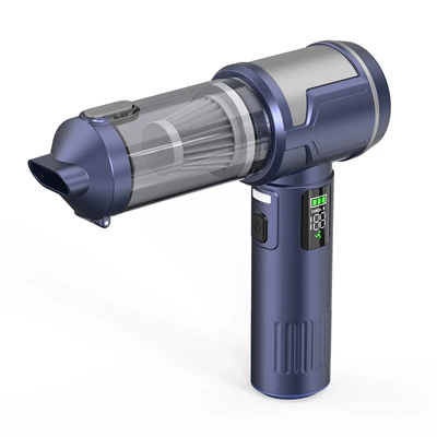 Fast-Charging Car Vacuum Cleaner with Digital Tozsoranlar - blue-silver-fast-charging-digital-screen-vacuum-cleaner