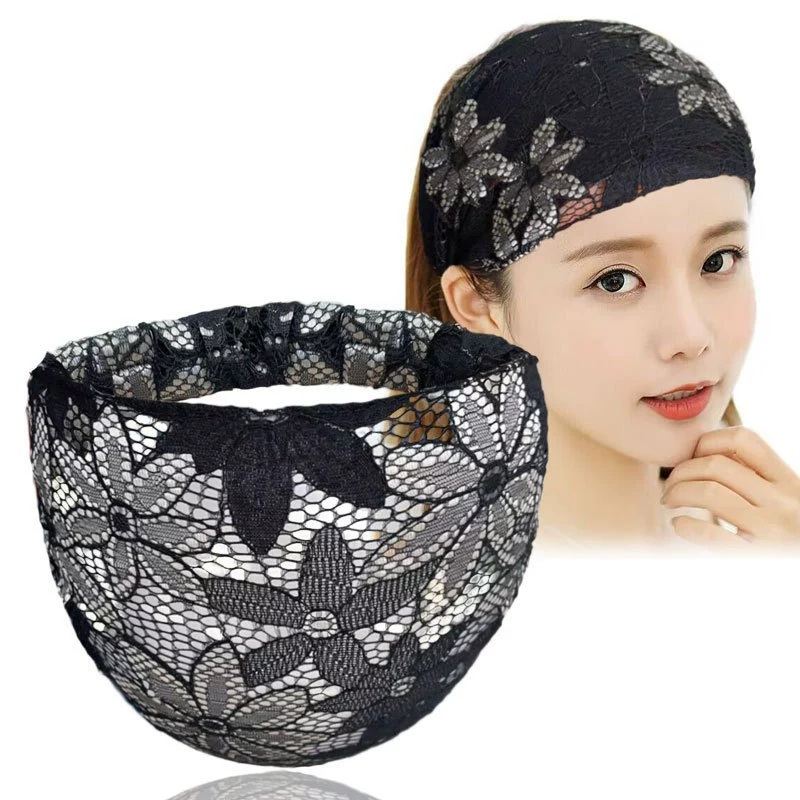 Кружевной тонкий широкий пояс для волос женственности